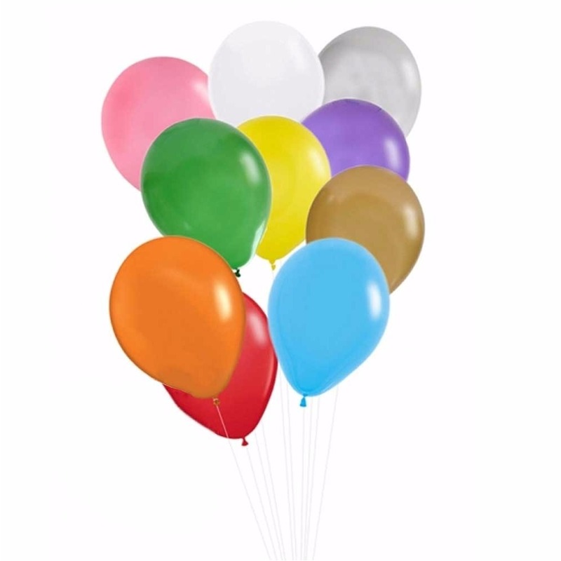 100 gekleurde ballonnen -