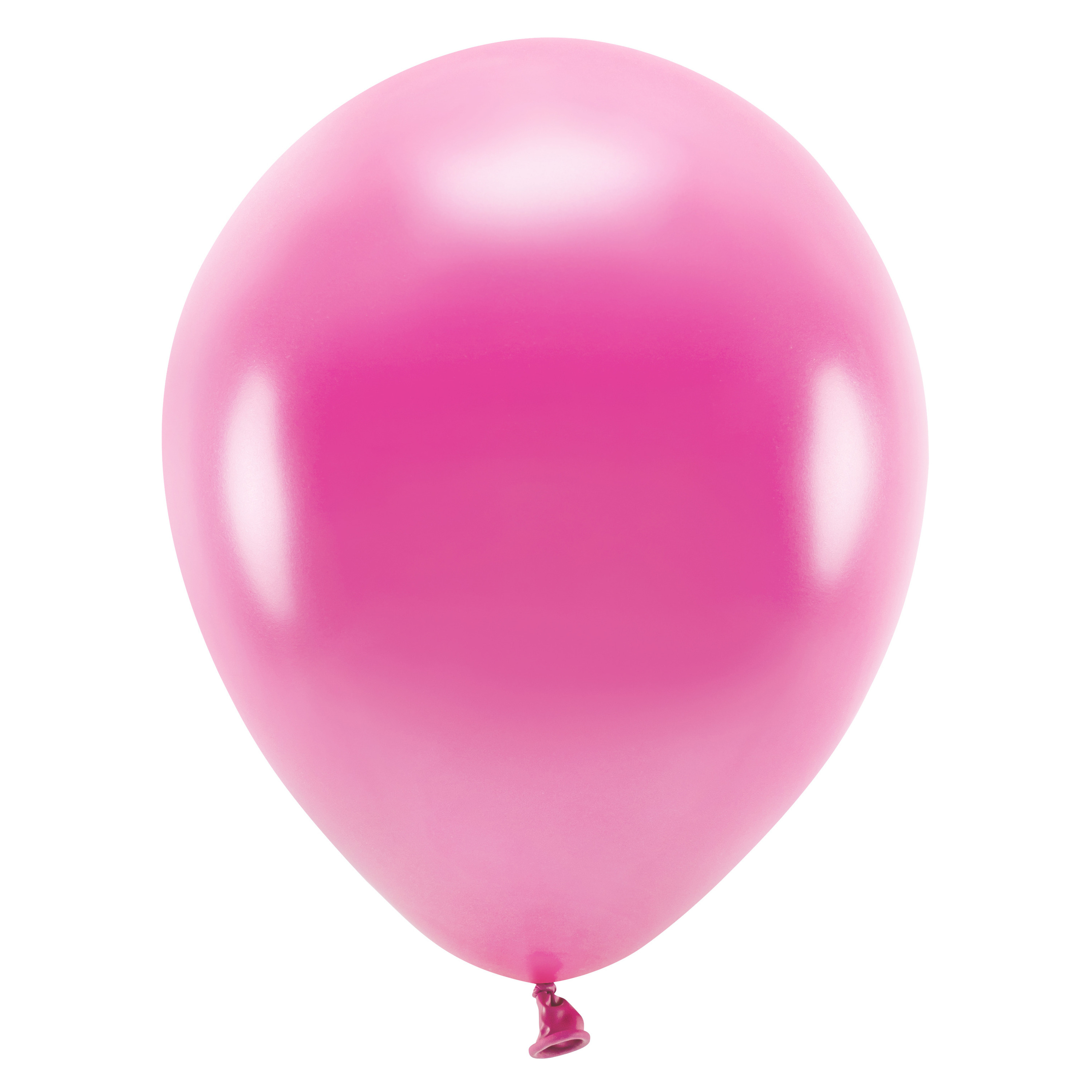 100x Milieuvriendelijke ballonnen fuchsia roze 26 cm voor lucht of helium -