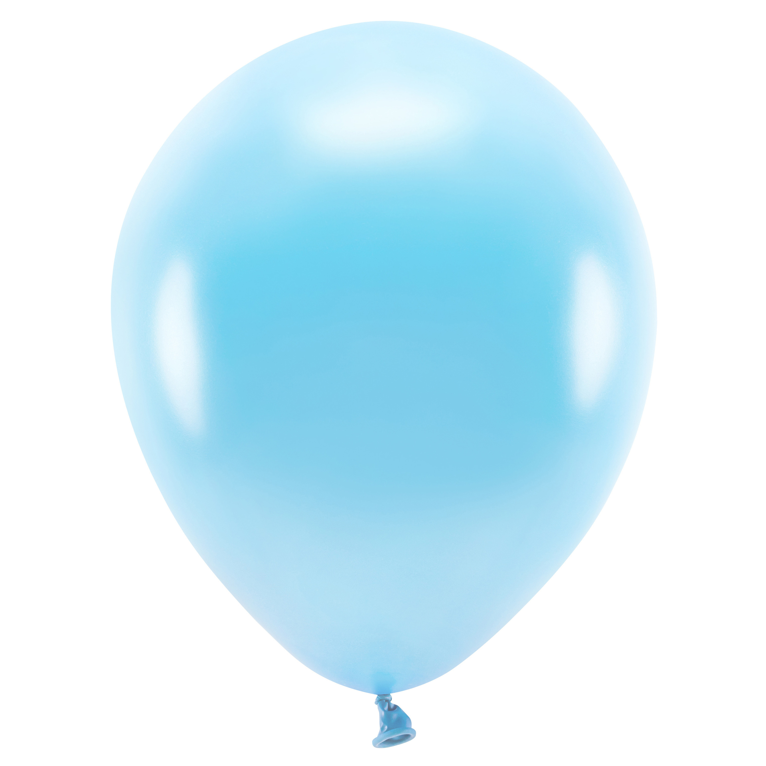 100x Milieuvriendelijke ballonnen lichtblauw 26 cm voor lucht of helium -