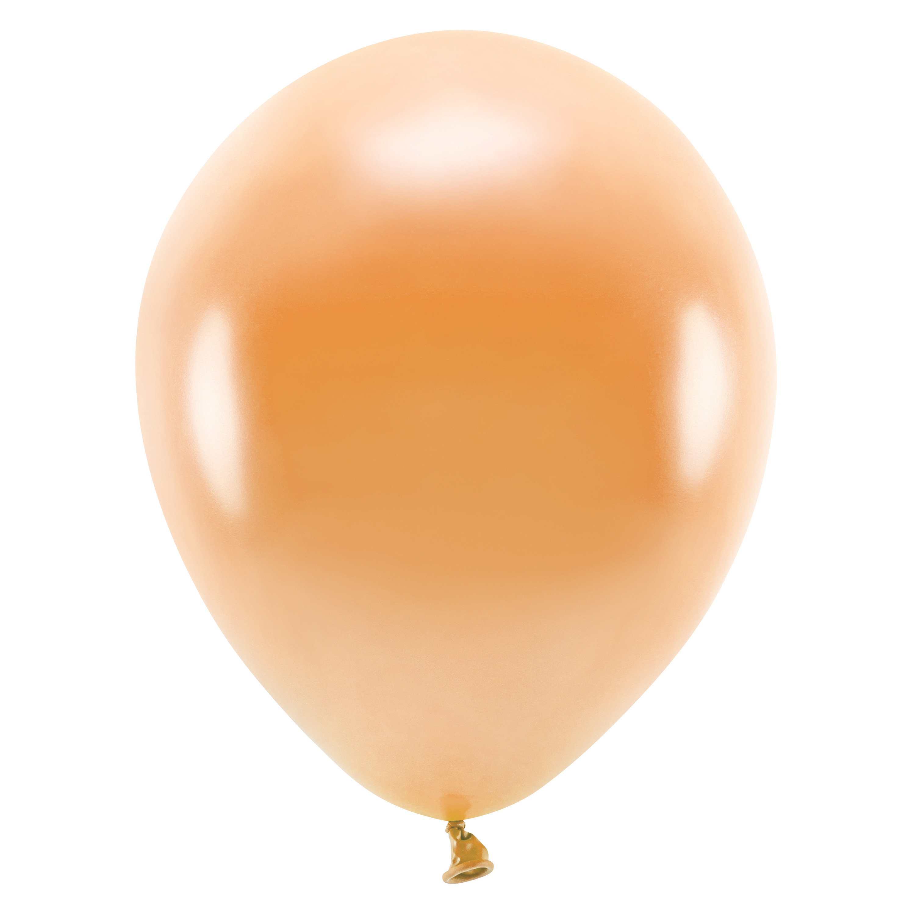 100x Milieuvriendelijke ballonnen oranje 26 cm voor lucht of helium -