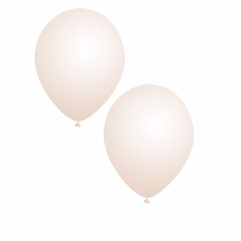 100x stuks verjaardag feest ballonnen transparant