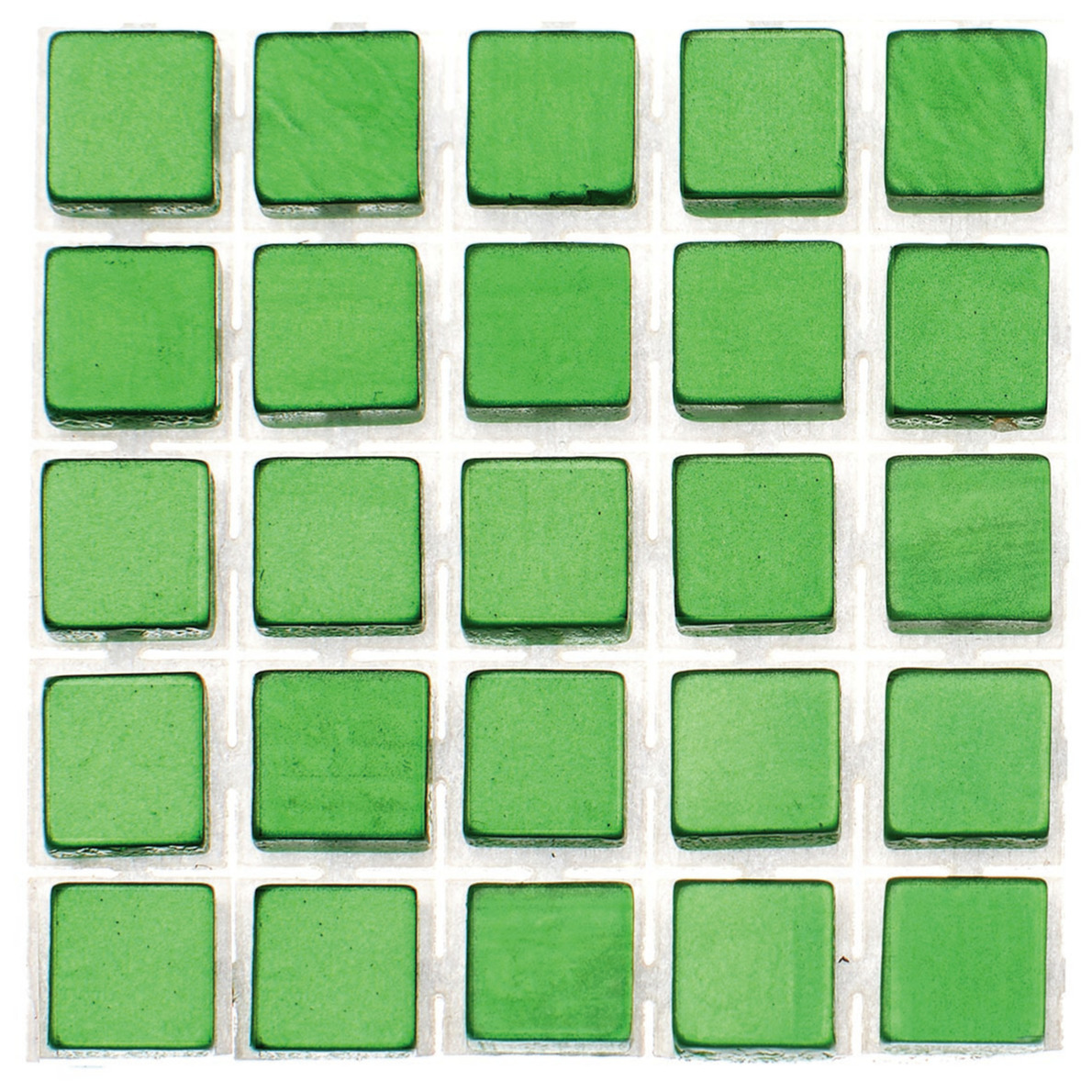 119x stuks mozaieken maken steentjes/tegels kleur groen met formaat 5 x 5 x 2 mm