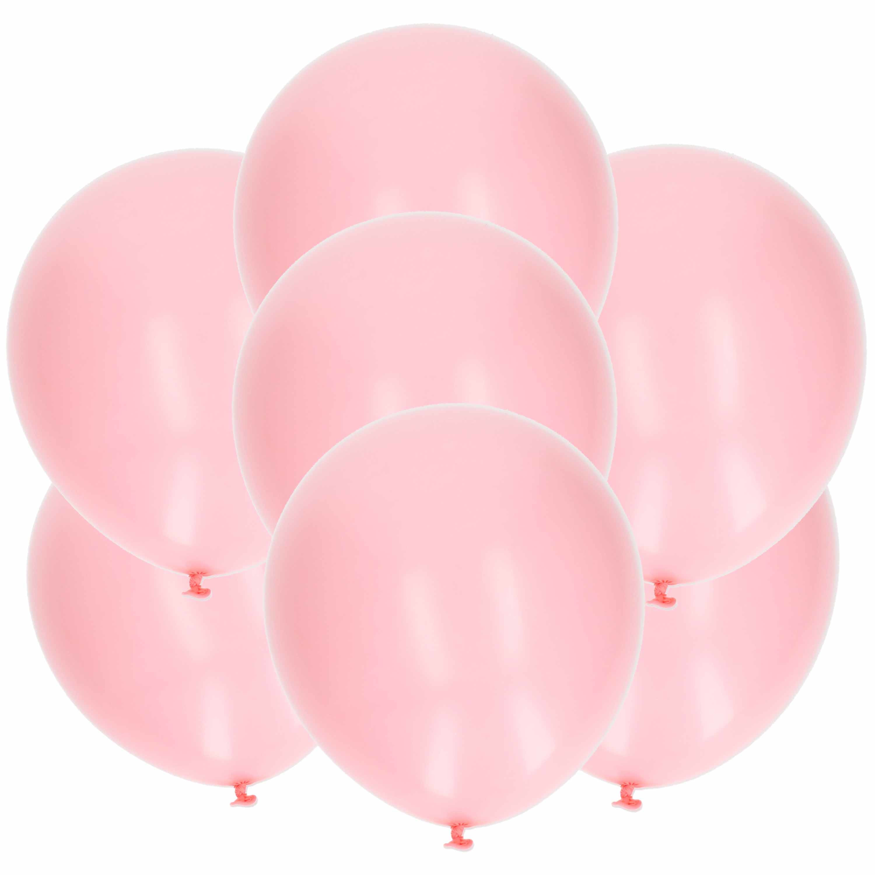 15x stuks lichtroze latex ballonnen van 27 cm -