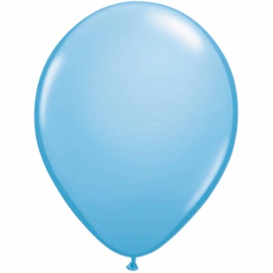 15x Voordelige lichtblauwe ballonnen -