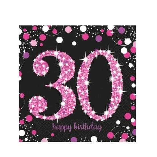 Wonderbaar 16x 30e verjaardag servetten | Fun en Feest SB-16