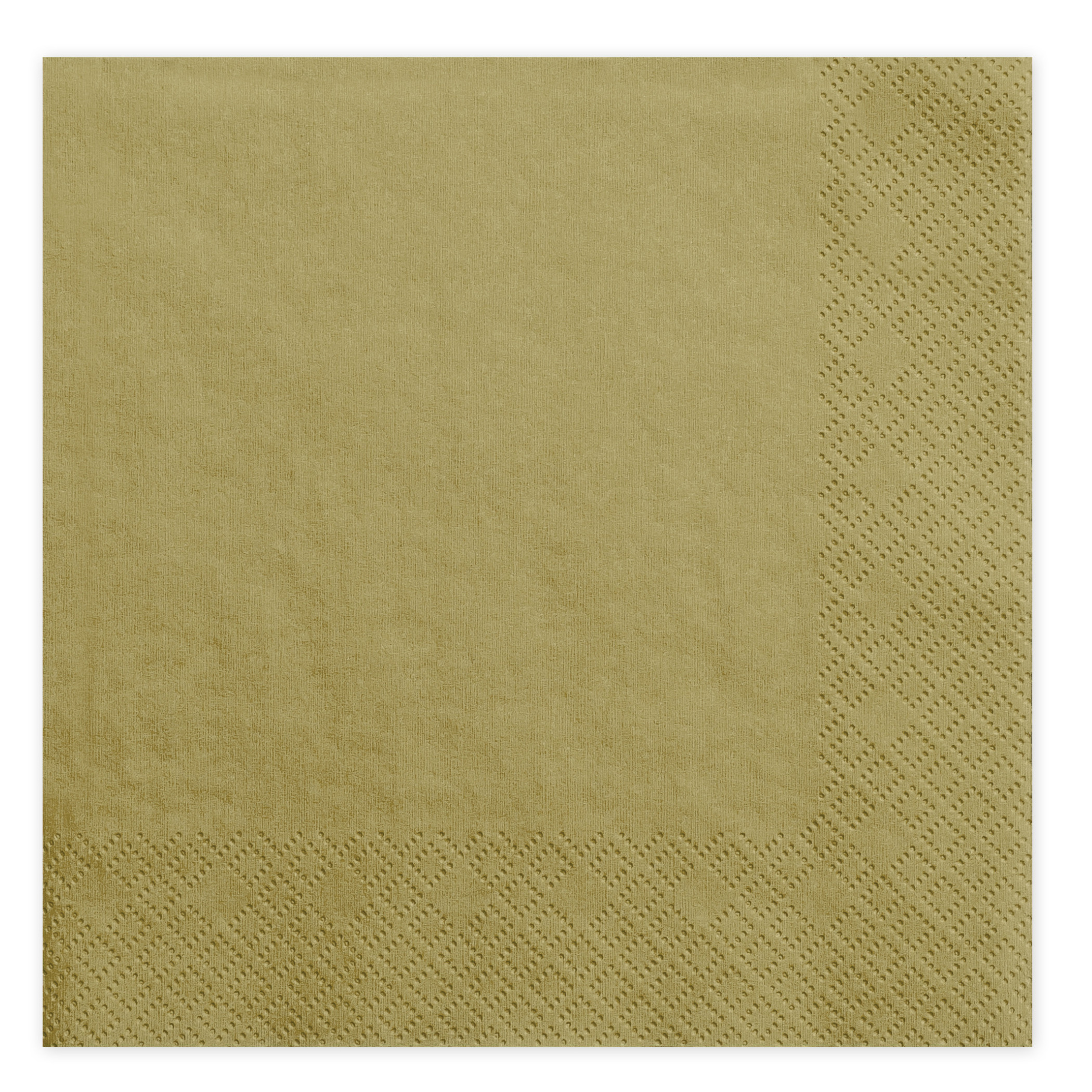 20x Papieren tafel servetten goud kleurig 33 x 33 cm -