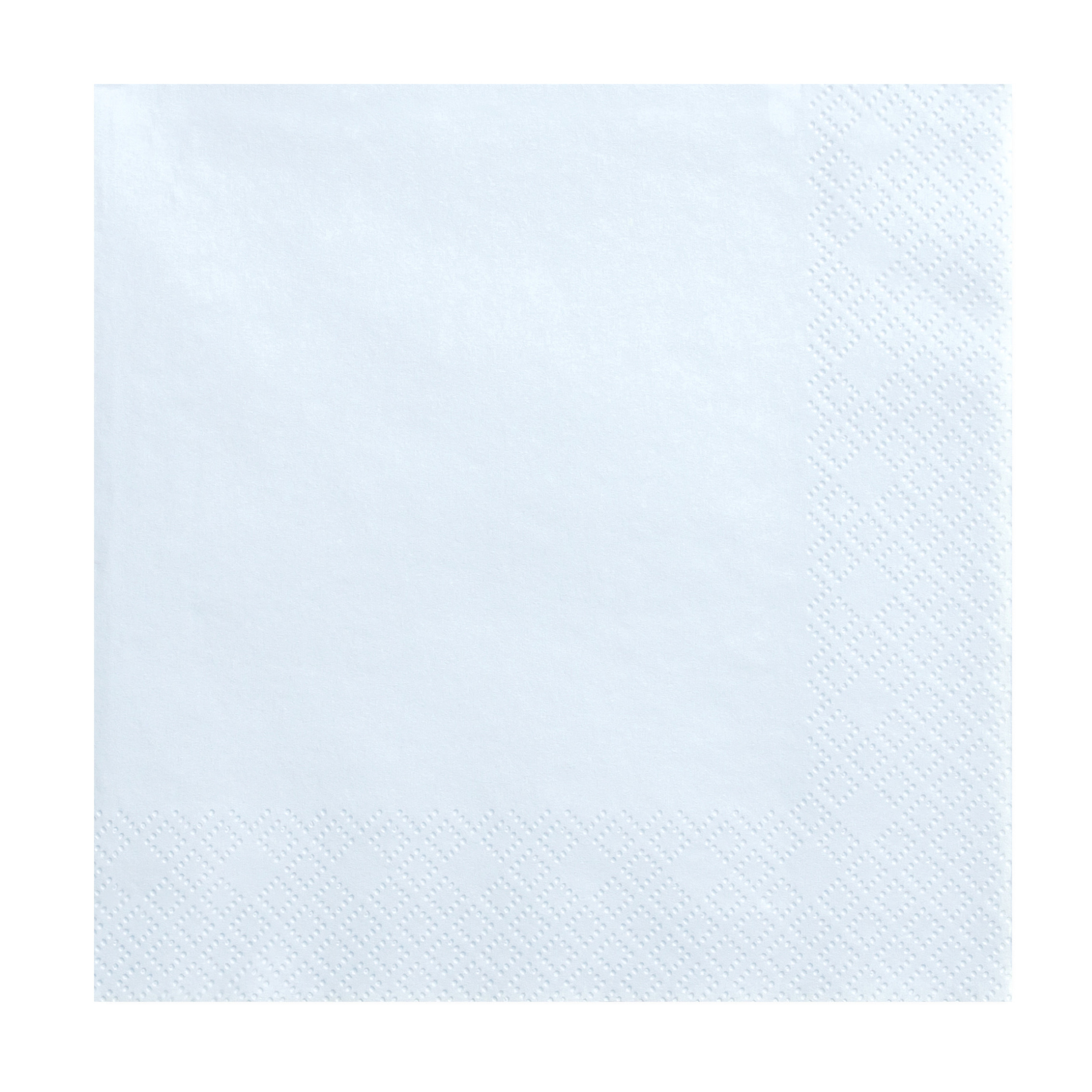 20x Papieren tafel servetten lichtblauw 33 x 33 cm -