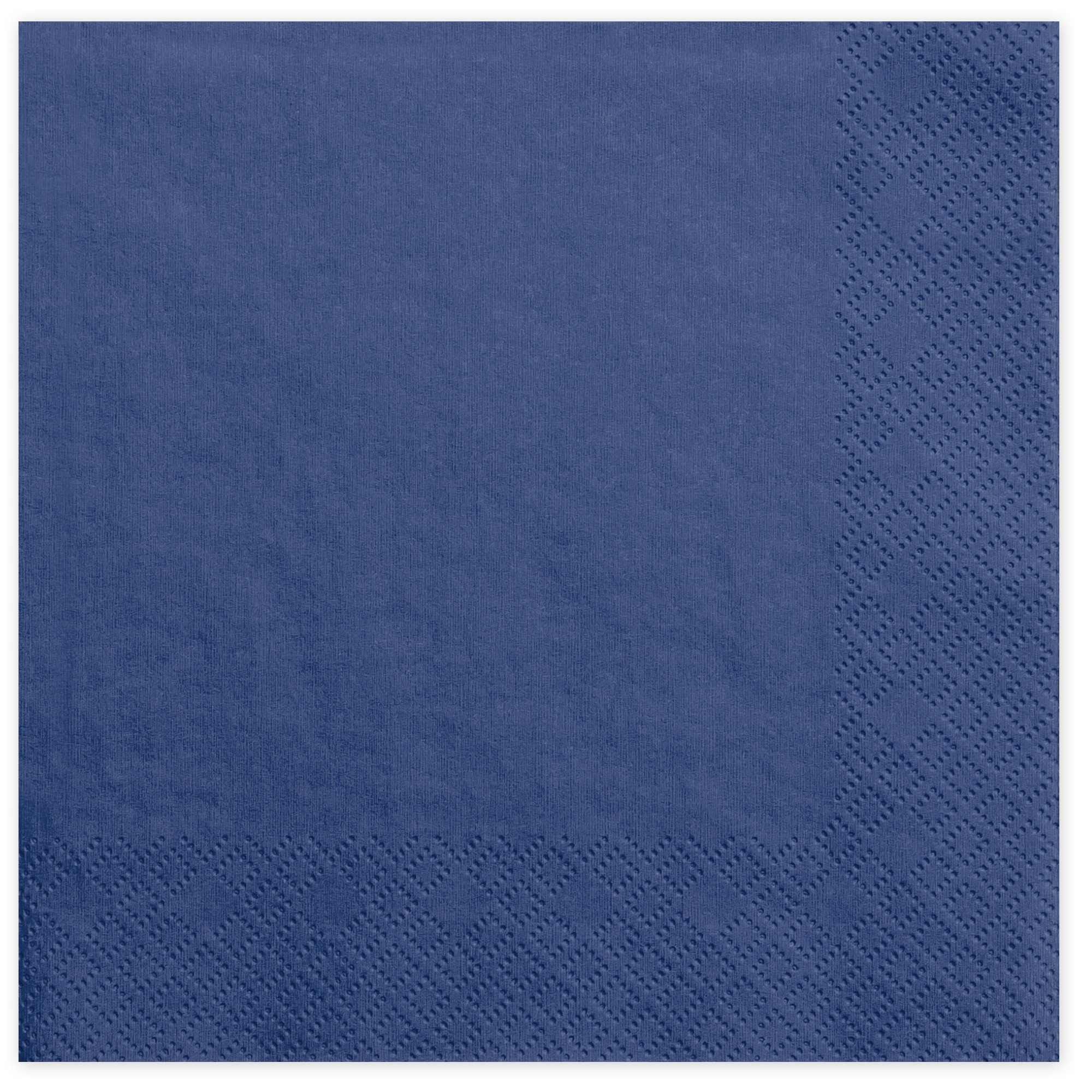 20x Papieren tafel servetten navy blauw 33 x 33 cm -