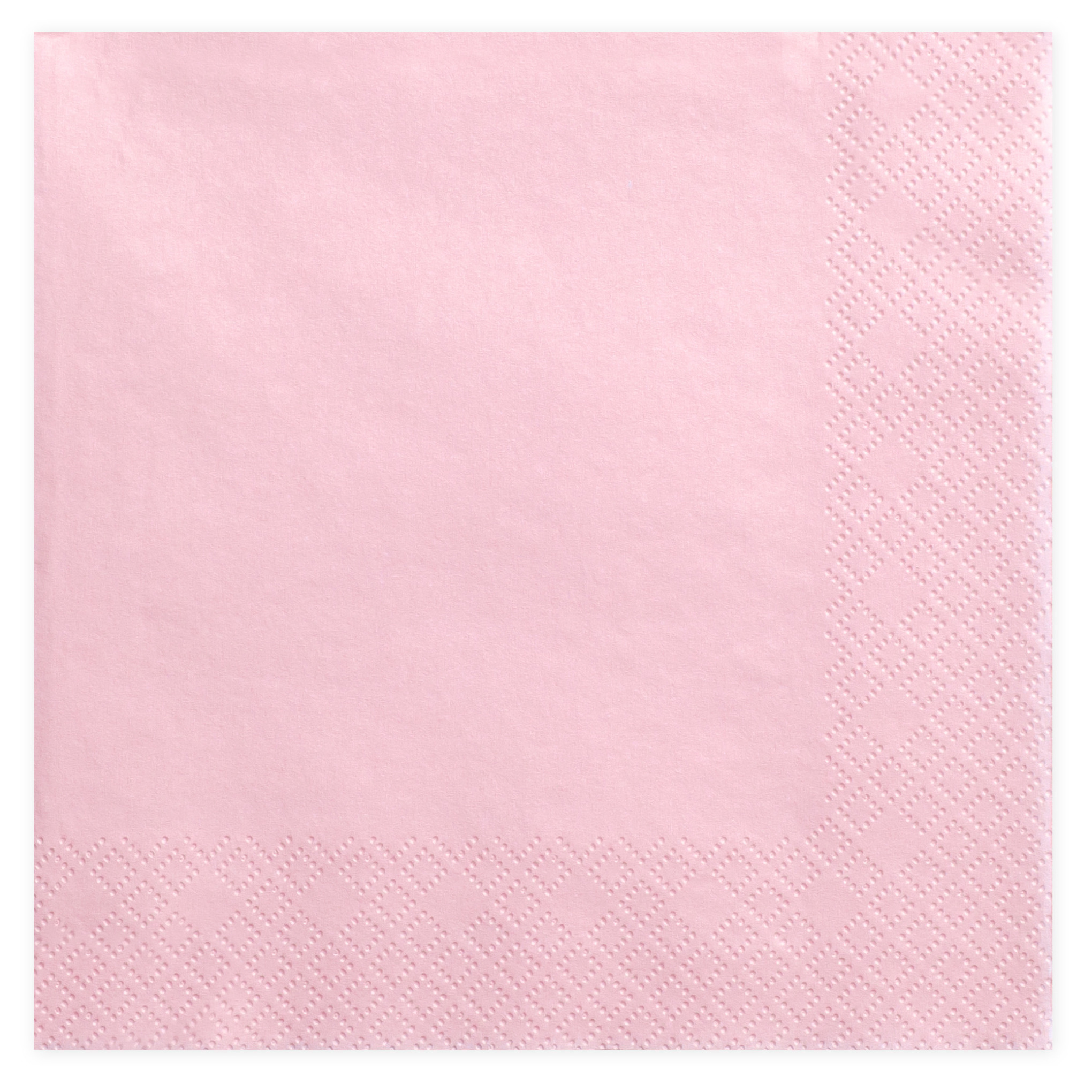 20x Papieren tafel servetten roze 33 x 33 cm -