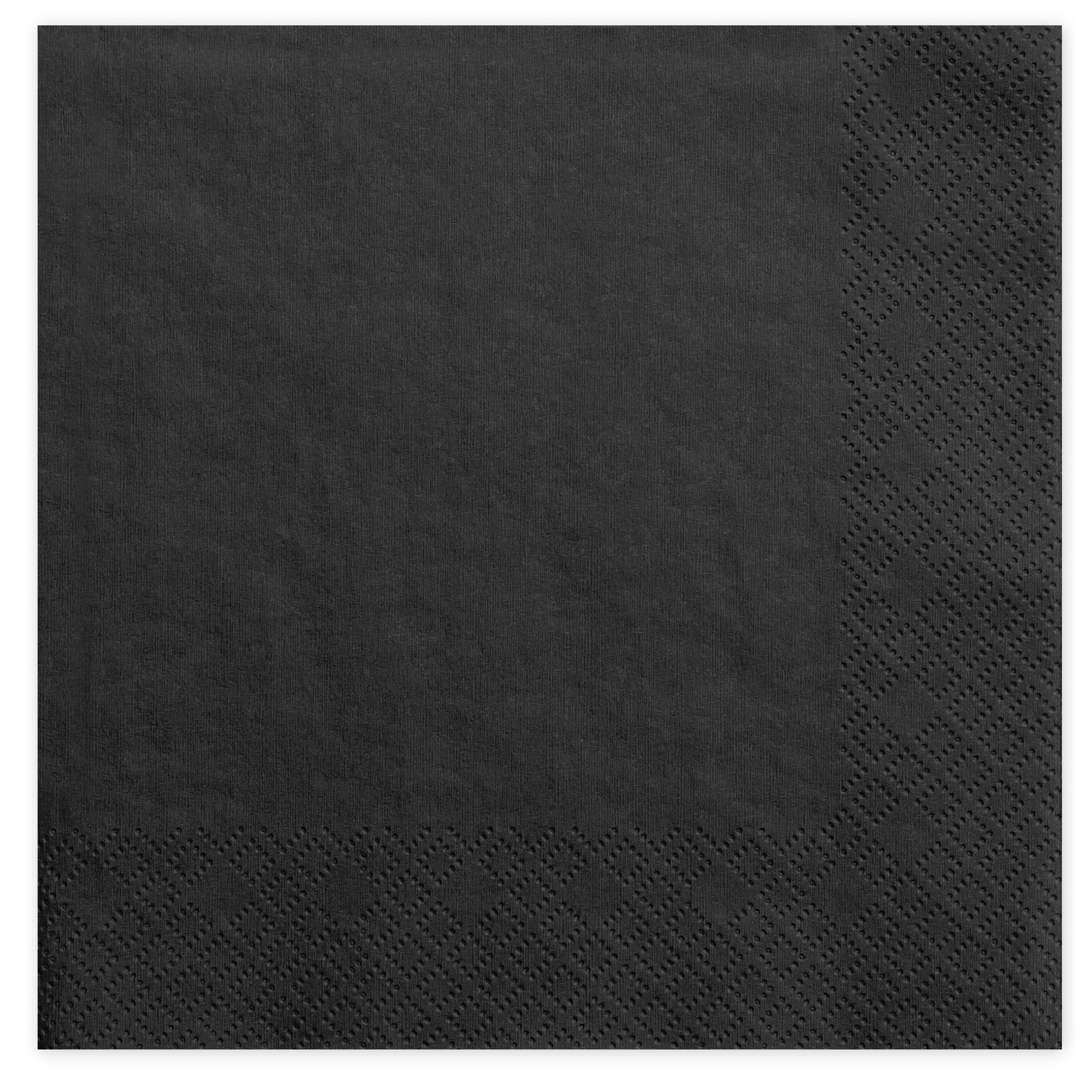 20x Papieren tafel servetten zwart 33 x 33 cm -