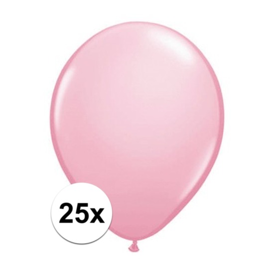 25x Roze Qualatex ballonnen -