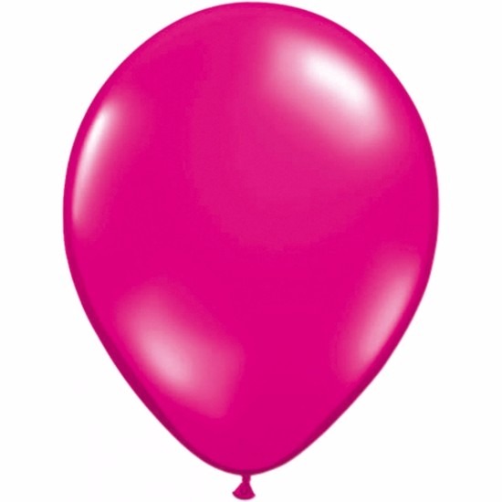 25x Voordelige magenta roze ballonnen -