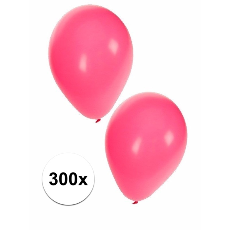 300x roze feest ballonnen -