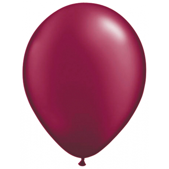50x ballonnen donkerrood -