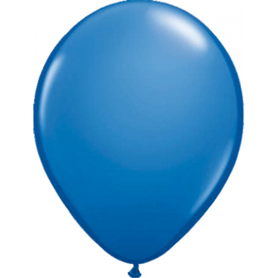 50x ballonnen metallic blauw -