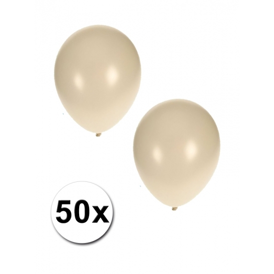 50x Witte grote ballonnen -