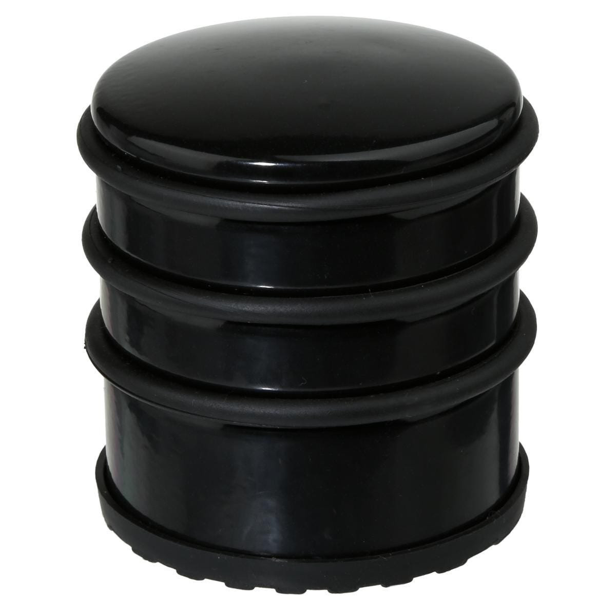 5five Deurstopper - zwart - 7 x 7,5 cm - metaal - deurstop -