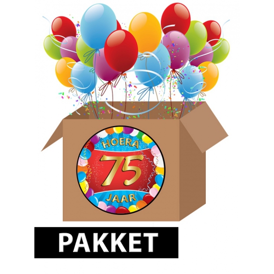 klep Cirkel Denken 75 jaar feestartikelen pakket | Fun en Feest