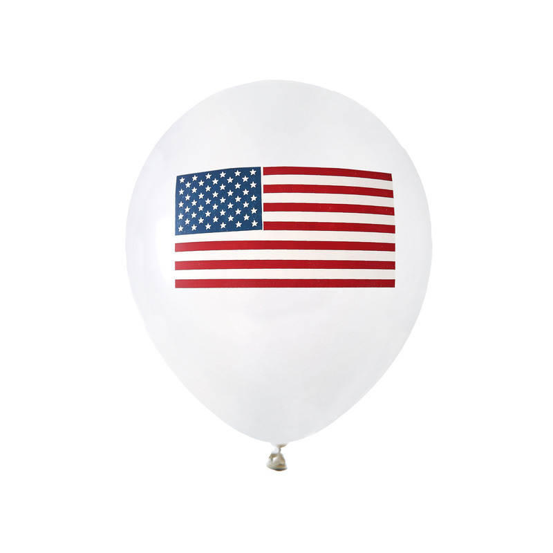 8x USA/Amerika party ballonnen themafeest 23 cm feestartikelen -