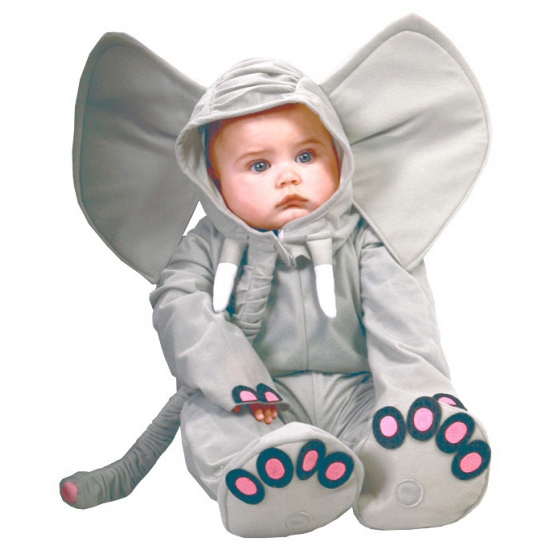 Baby verkleed kleding olifant 12-24 maanden -