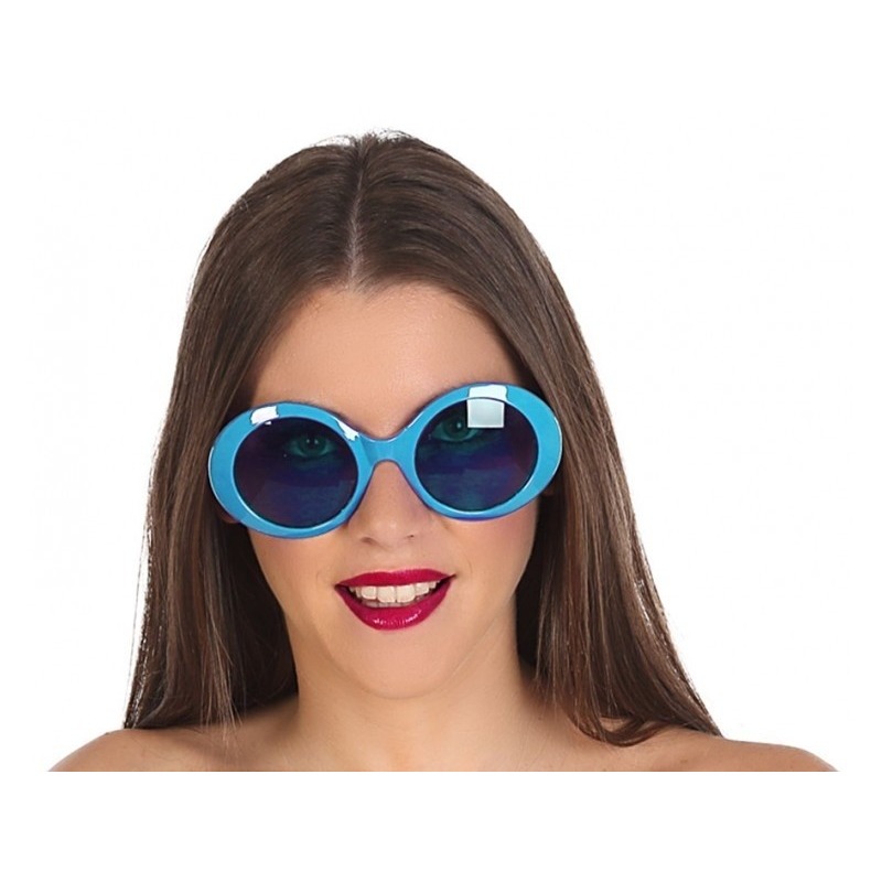 Blauwe dames verkleedbril -