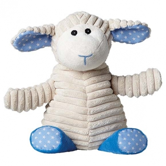 Blauwe schapen heatpack/coldpack knuffels 27 cm knuffeldieren -