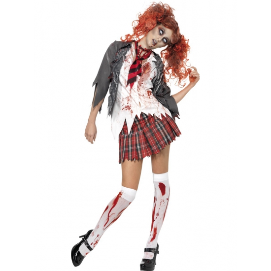 Bloederige zombie kostuum dames 44-46 (L) -