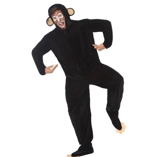 Carnavalskleding aap/chimpansee voor volwassenen M/L -