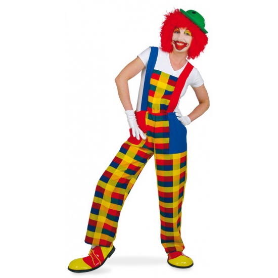 Clown verkleedkostuum tuinbroek M -