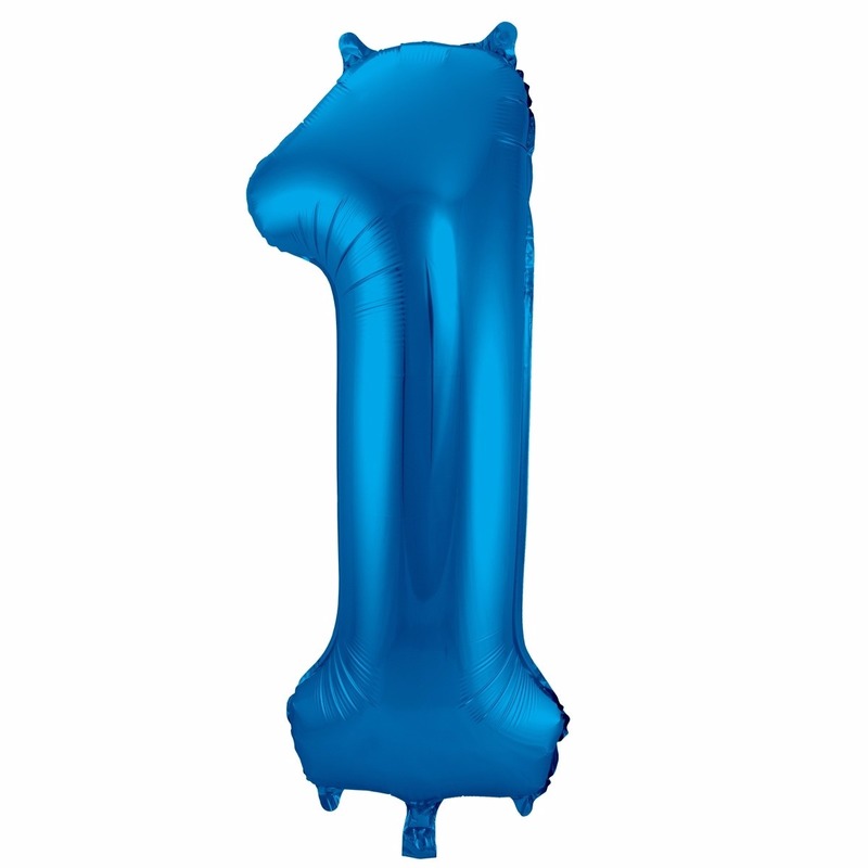 Folie ballon 1 jaar 86 cm