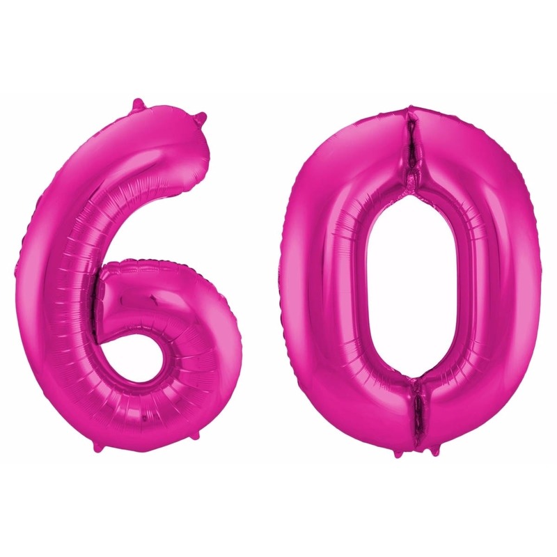 Folie ballon 60 jaar 86 cm -