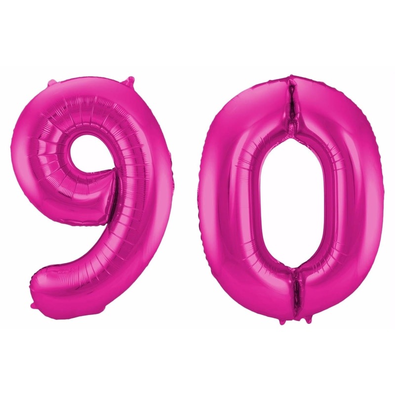 Folie ballon 90 jaar 86 cm -