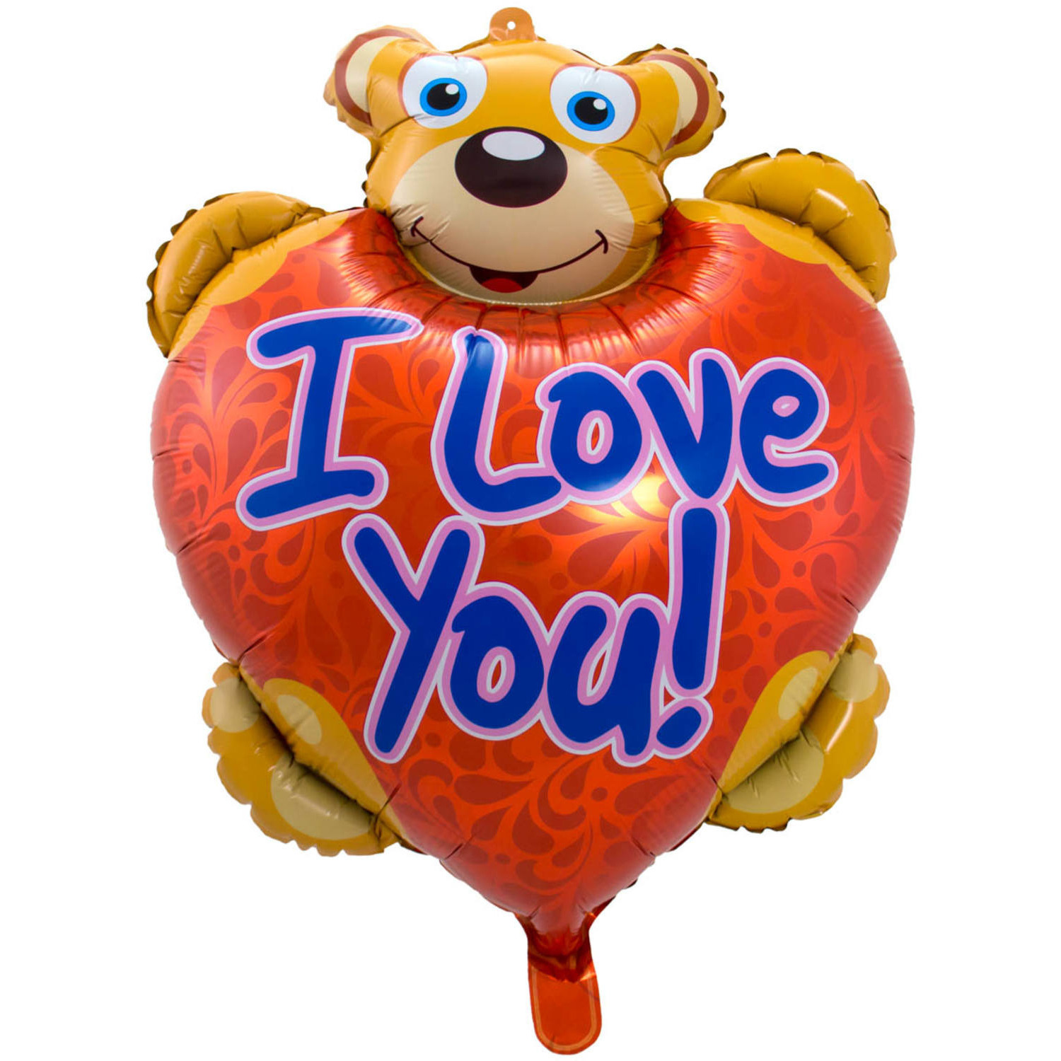 Folie ballon teddybeer I Love You 80 cm -