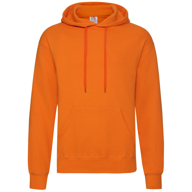 Fruit of the Loom hooded sweater oranje voor volwassenen