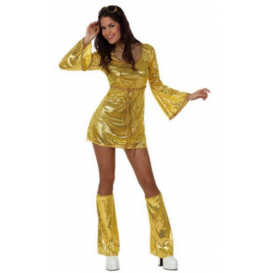Ongeschikt Bereid doel Gouden glitter jurkje met beenwarmers | Fun en Feest