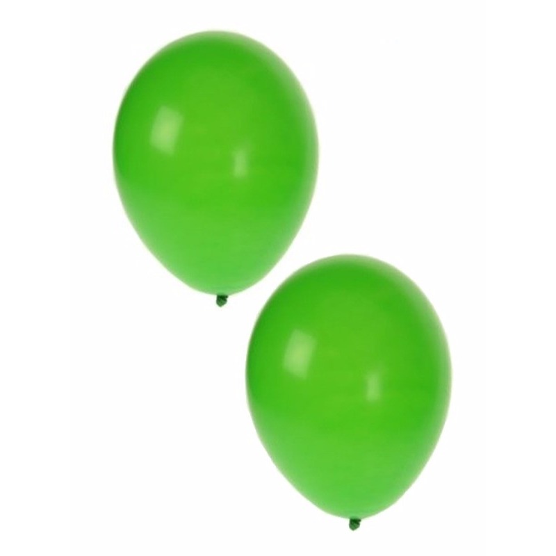 Groene feest ballonnen 50 stuks