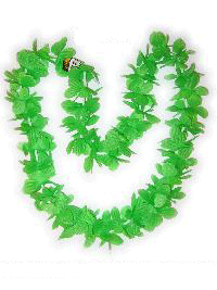 Groene hawaiikrans/bloemenslinger