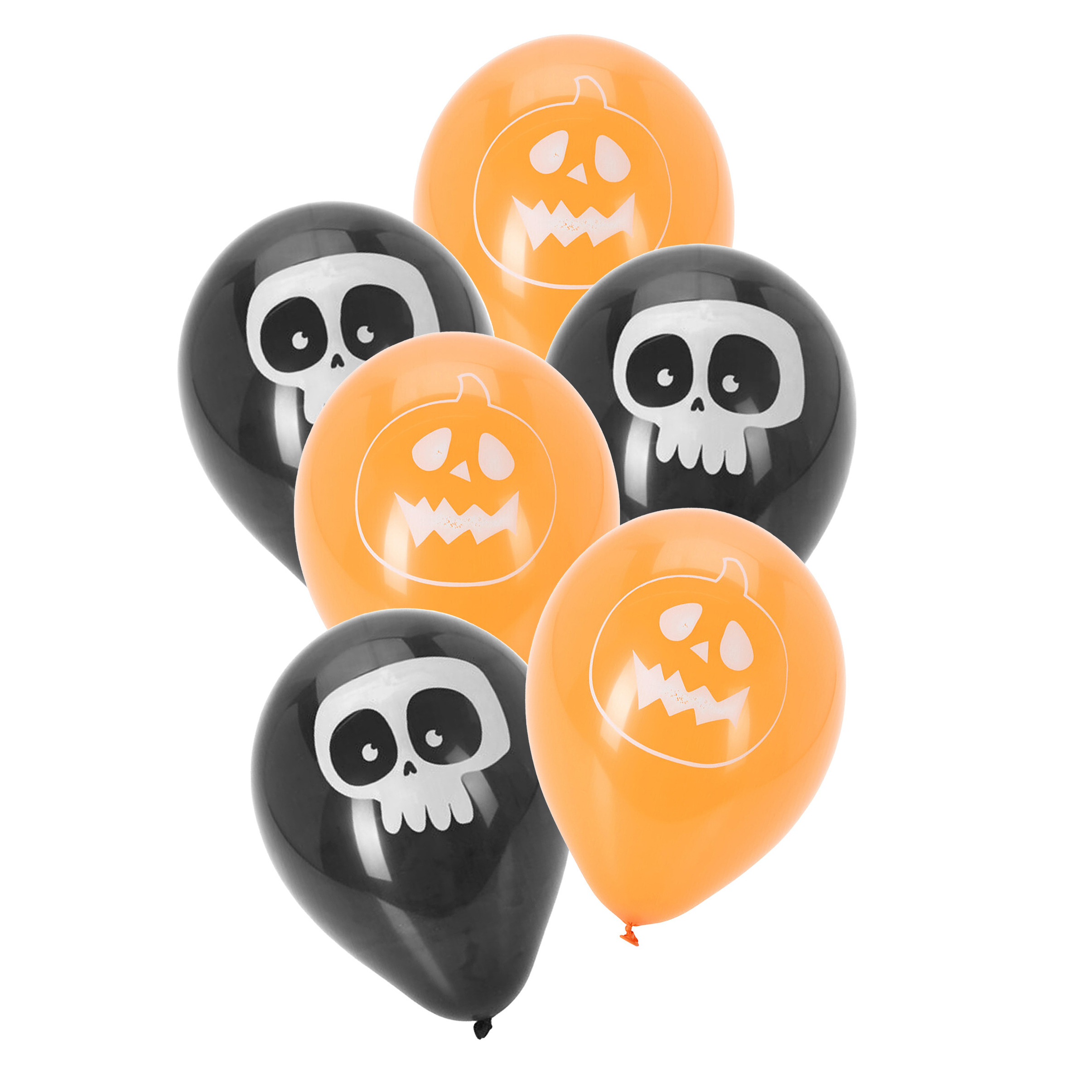Halloween ballonnen versiering Scary Faces 10x stuks -