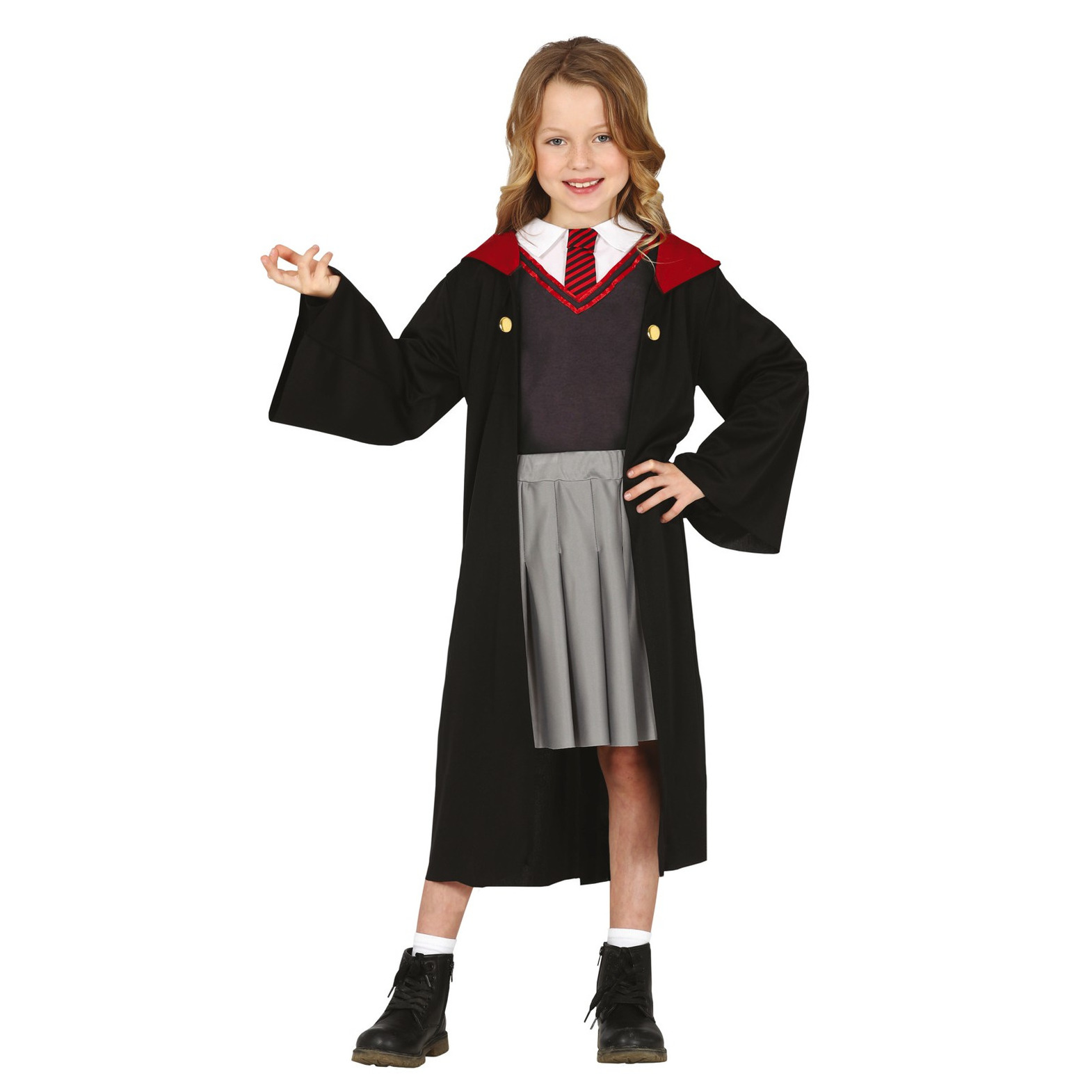 Halloween - Tovenaar student horror kostuum voor meisjes 10-12 jaar (140-152) -