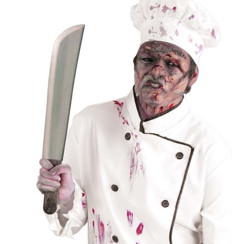 Horror verkleed slagersmes/machete/kapmes 53 cm -
