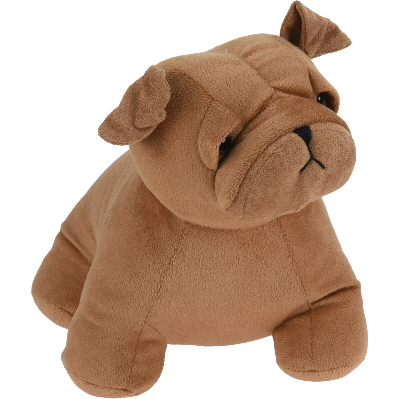 H&S Collection Deurstopper 1 kilo gewicht - Waakhondje - Franse Bulldog bruin - 18 x 15 cm -
