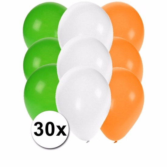 Ierse ballonnen pakket 30x -