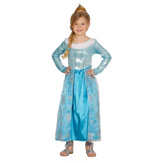 IJprinses jurkje voor meisjes 110-116 (5-6 jaar) -