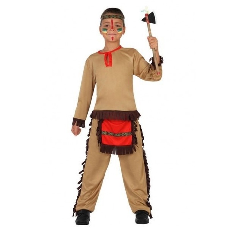 Indianen kostuum voor jongens 104 (3-4 jaar) -