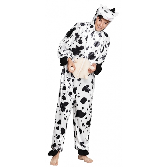 Koeien verkleedkleding onesie dierenpak kind 140 -