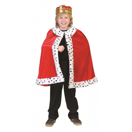 Koningskostuum voor kinderen 140 -