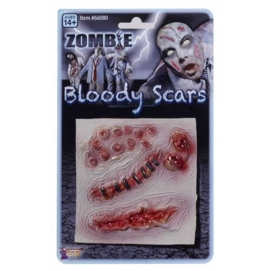 Halloween - Bloederige horror nep wonden - Zombie littekens - Halloween verkleed accessoires