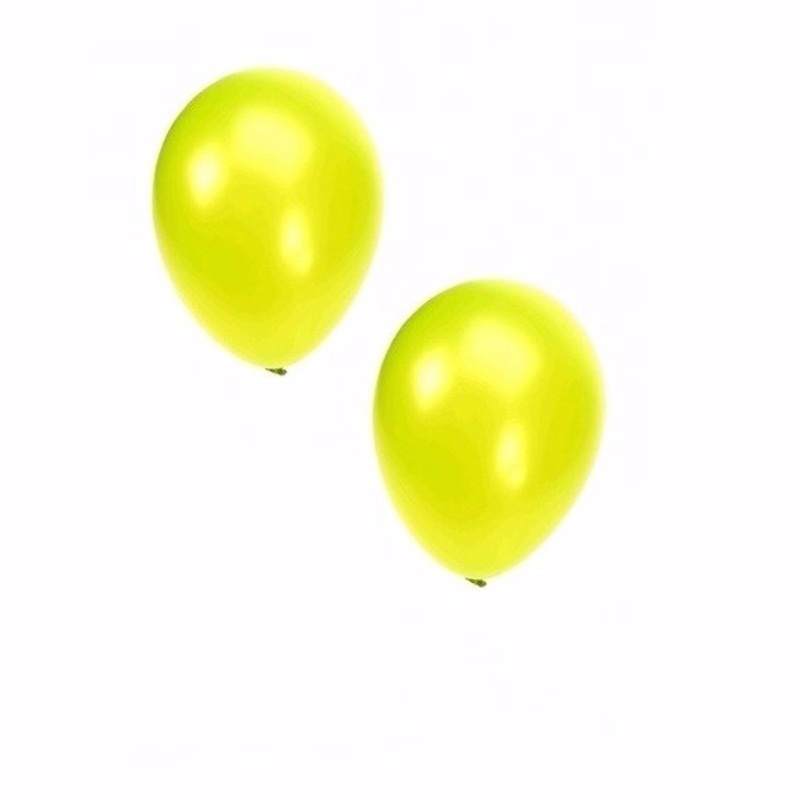 Lime grote ballonnen 10 stuks -
