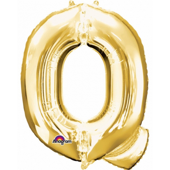 Mega grote gouden ballon letter Q -