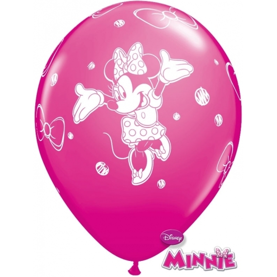Minnie Mouse party ballonnen 6x stuks -